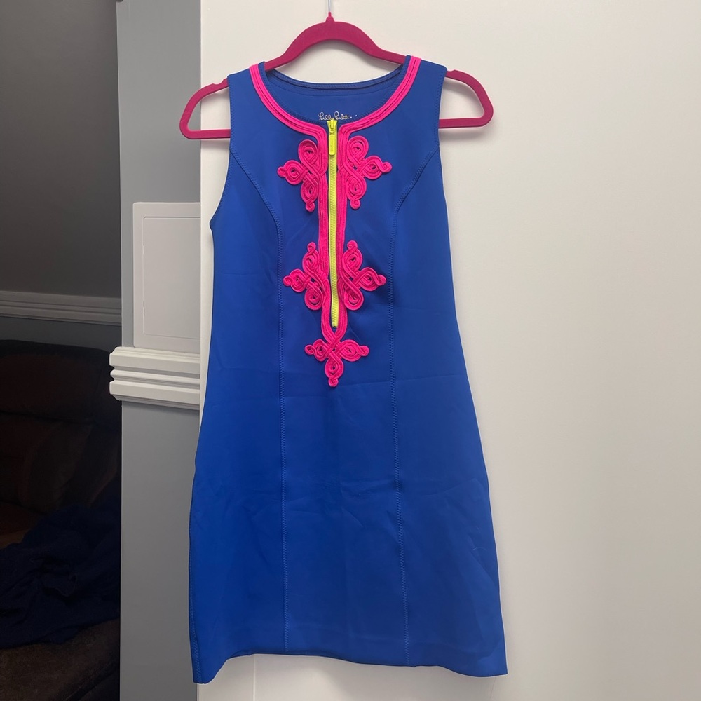 Lilly Pulitzer Blue and Pink Casual Dress